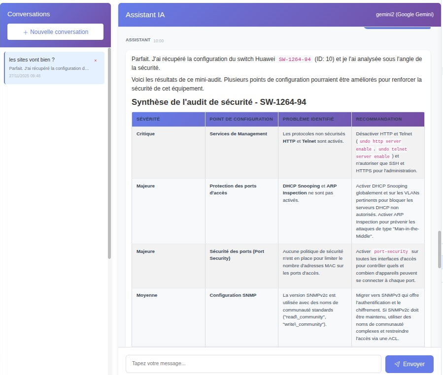 Assistant IA — Diagnostic